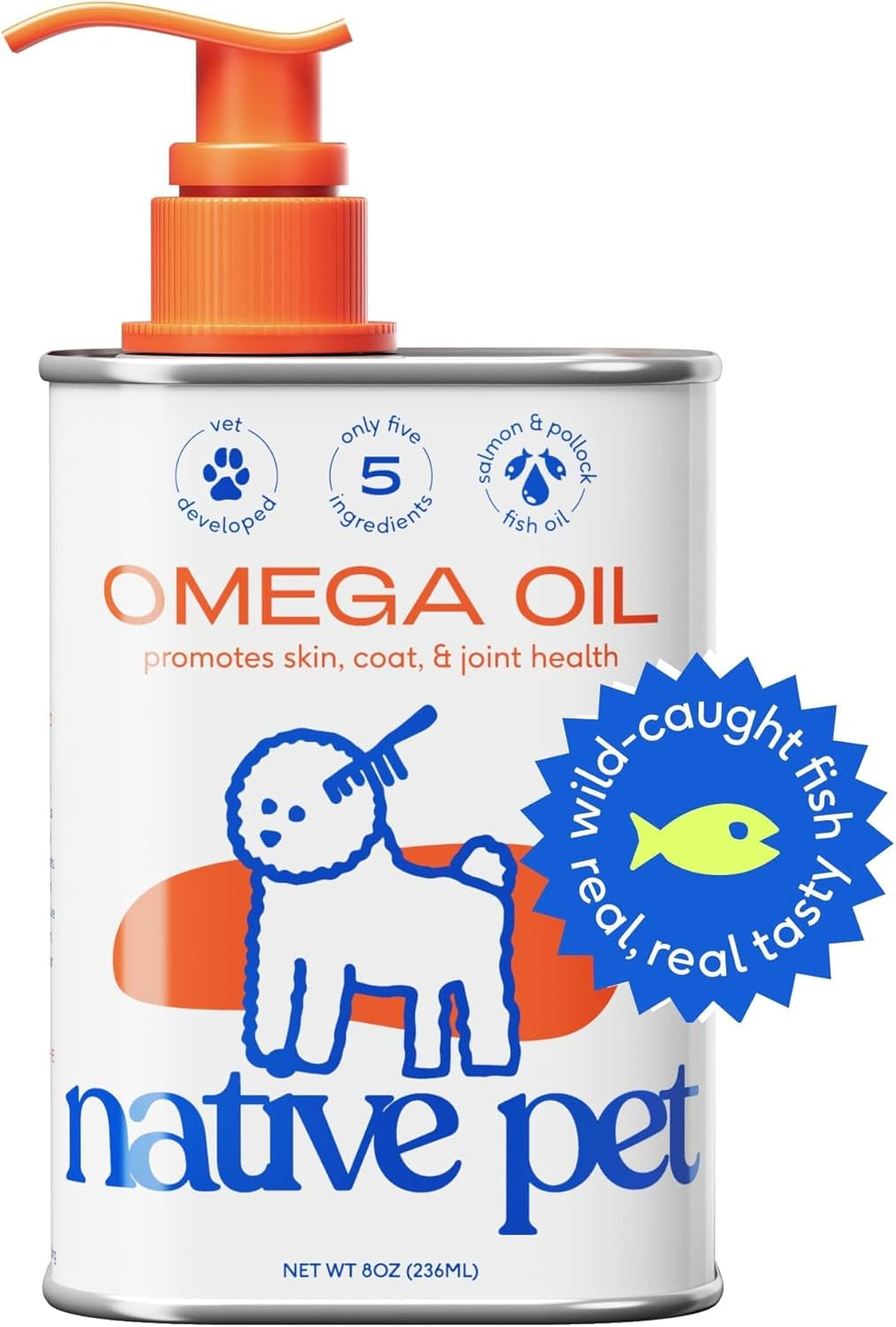 Omega 3 Fish Oil for Dogs | Wild Alaskan Salmon Oil | Supports Skin & Mobility