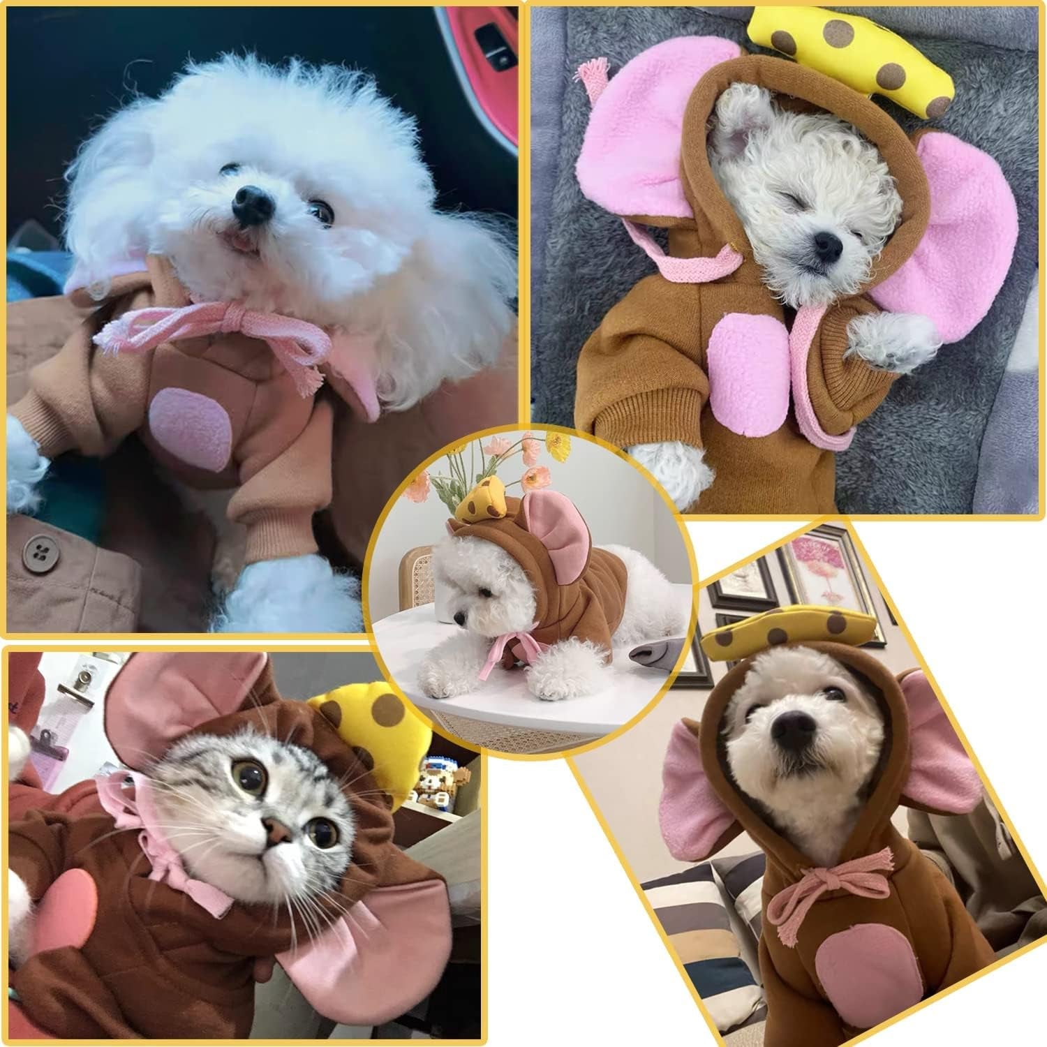 Cute Animal Shape Cold Weather Costume Outfit for dogs