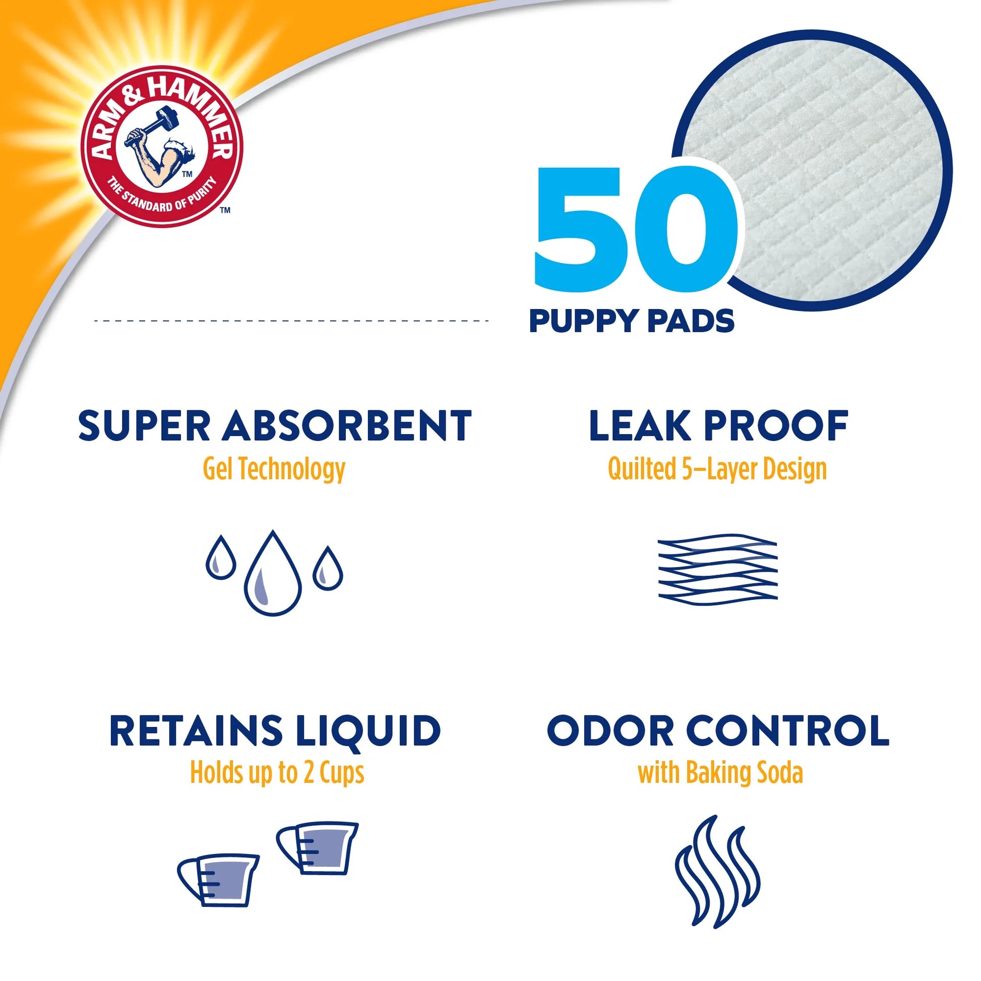 Dogs & Puppy Training Pads with Attractant (50 Pads)