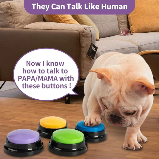 Recordable Pet Talking Button – Interactive Communication Toy for Dogs & Cats (1PC)