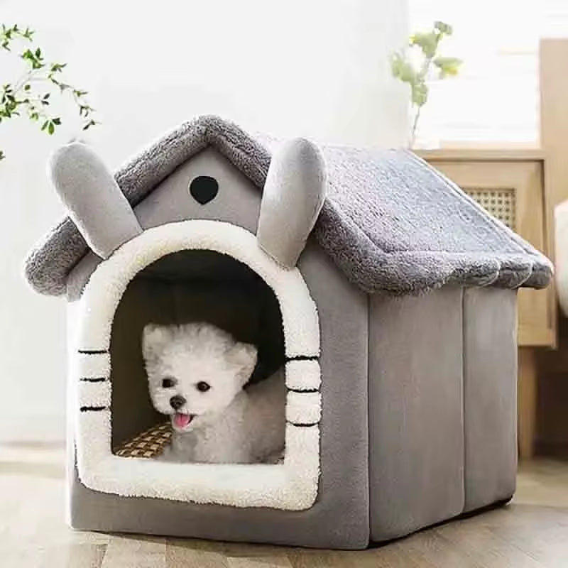 Ultimate Indoor Pet House – Soft, Cozy Dog & Cat Bed with Removable Cushion, Perfect for Pets of All Sizes