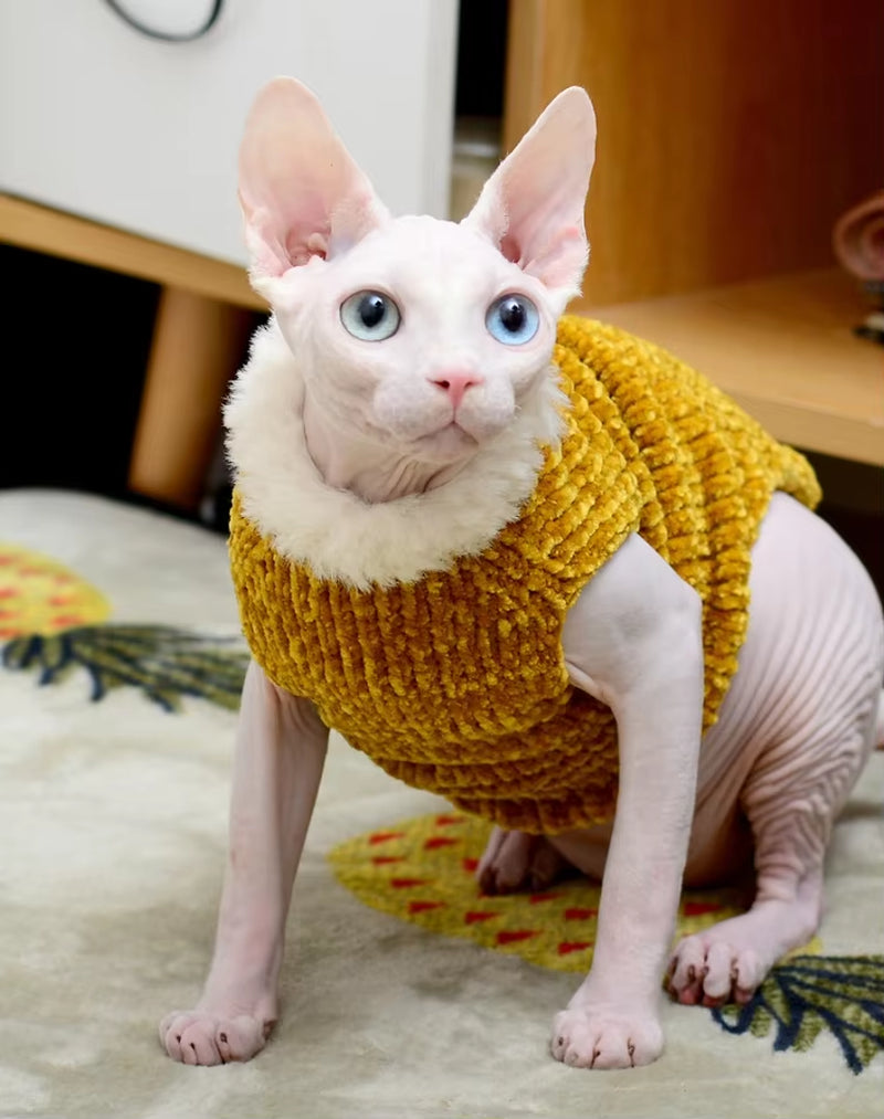 Cat Clothes Winter Warm Handmade Knitted Sweater 