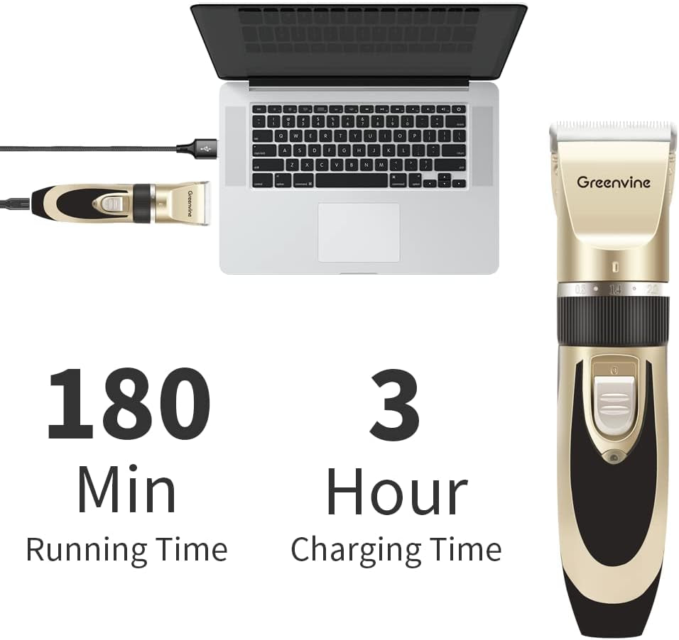  Dog Clippers: USB Rechargeable Grooming Kit for Pets!