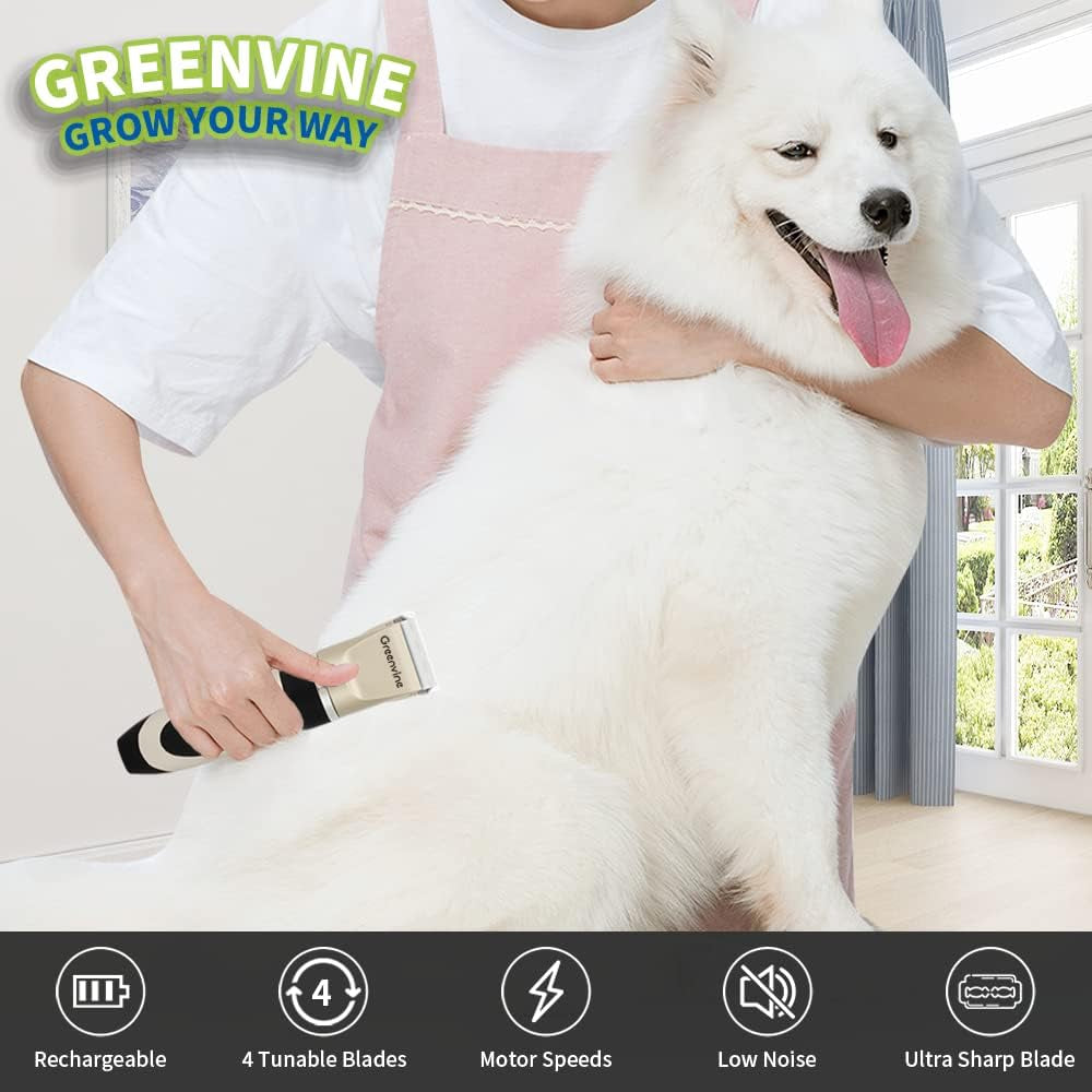  Dog Clippers: USB Rechargeable Grooming Kit for Pets!