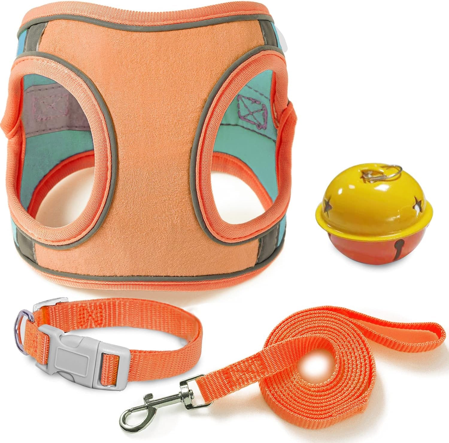 scape-Proof Cat Harness, Leash, and Collar Set | Reflective Vest Harness for Safe Walks