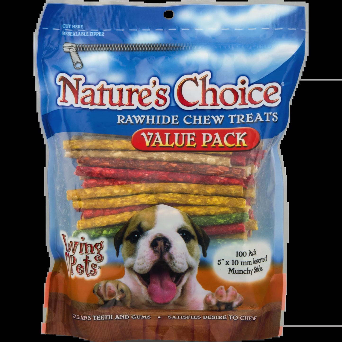 Nature'S Choice Rawhide Chew Treats for Dogs, 100 PACK