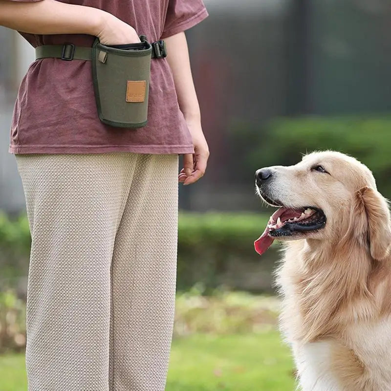 Portable Dog Training Snack Bag – Waist Bag for Treats, Rewards, and Puppy Feeding Supplies