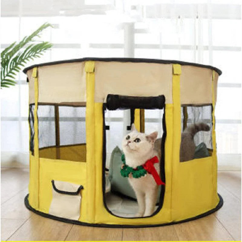 Portable Pet Haven: Versatile Oxford Cloth Crate for Pets