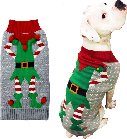 Festive Fun: Dog & Cat Christmas Sweaters and Clown Prince Puppy Apparel!