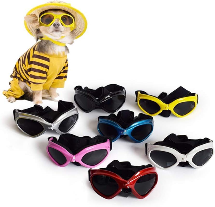 Fashion Triangle Dog Sunglasses – Stylish Black Goggles for Cats & Dogs! Trendy Eyewear for Cute Pet Outfits