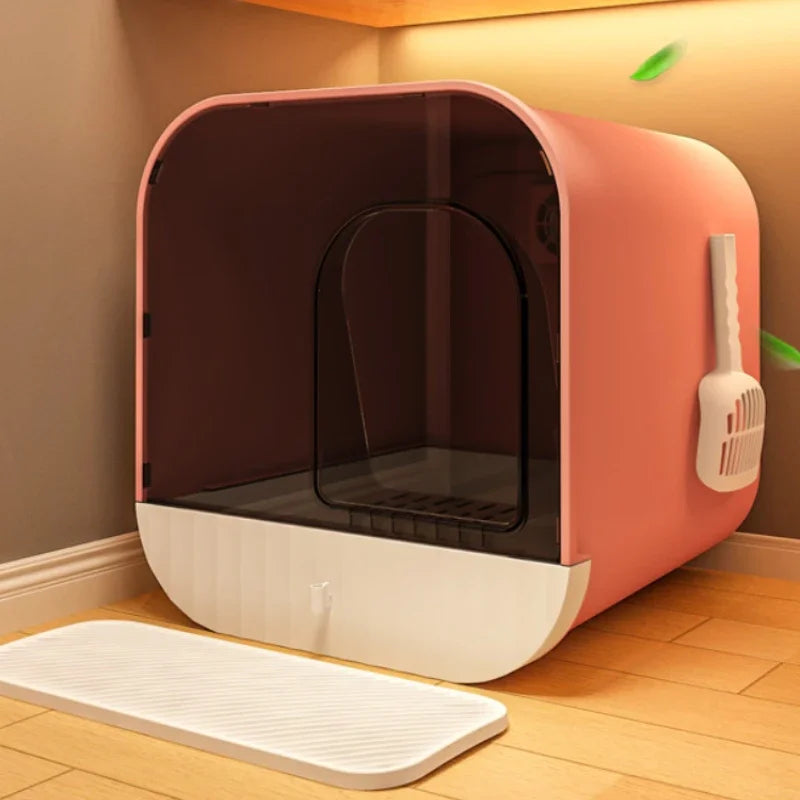 Oversized Deodorant Cat Toilet: The Ultimate Extra Large Splash-Proof Litter Box for Cats