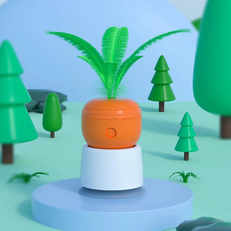 Interactive Carrot Food Leaking Cat Toy - Engage, Entertain, and Relieve Boredom