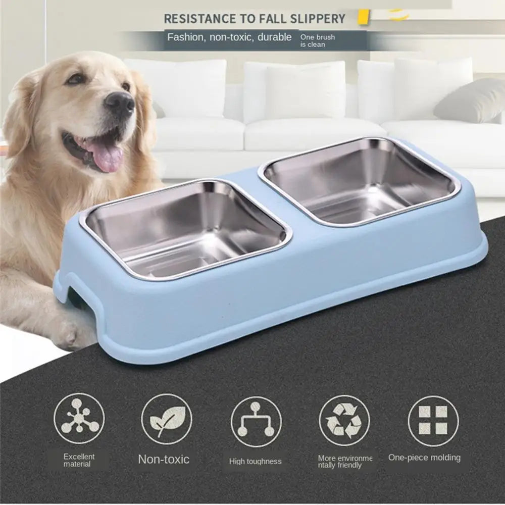 Dog Double Bowl: The Perfect Feeder for Your Beloved Pup!