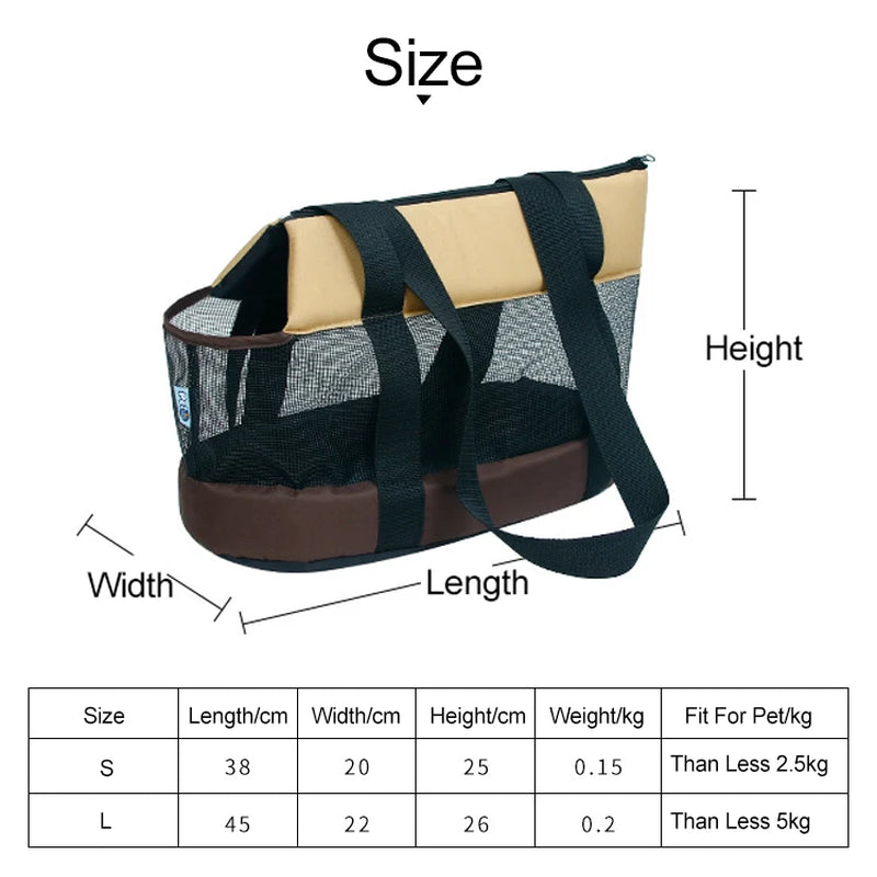 Dog & Cat Single Shoulder Bags: Stylish and Convenient Pet Carrier!