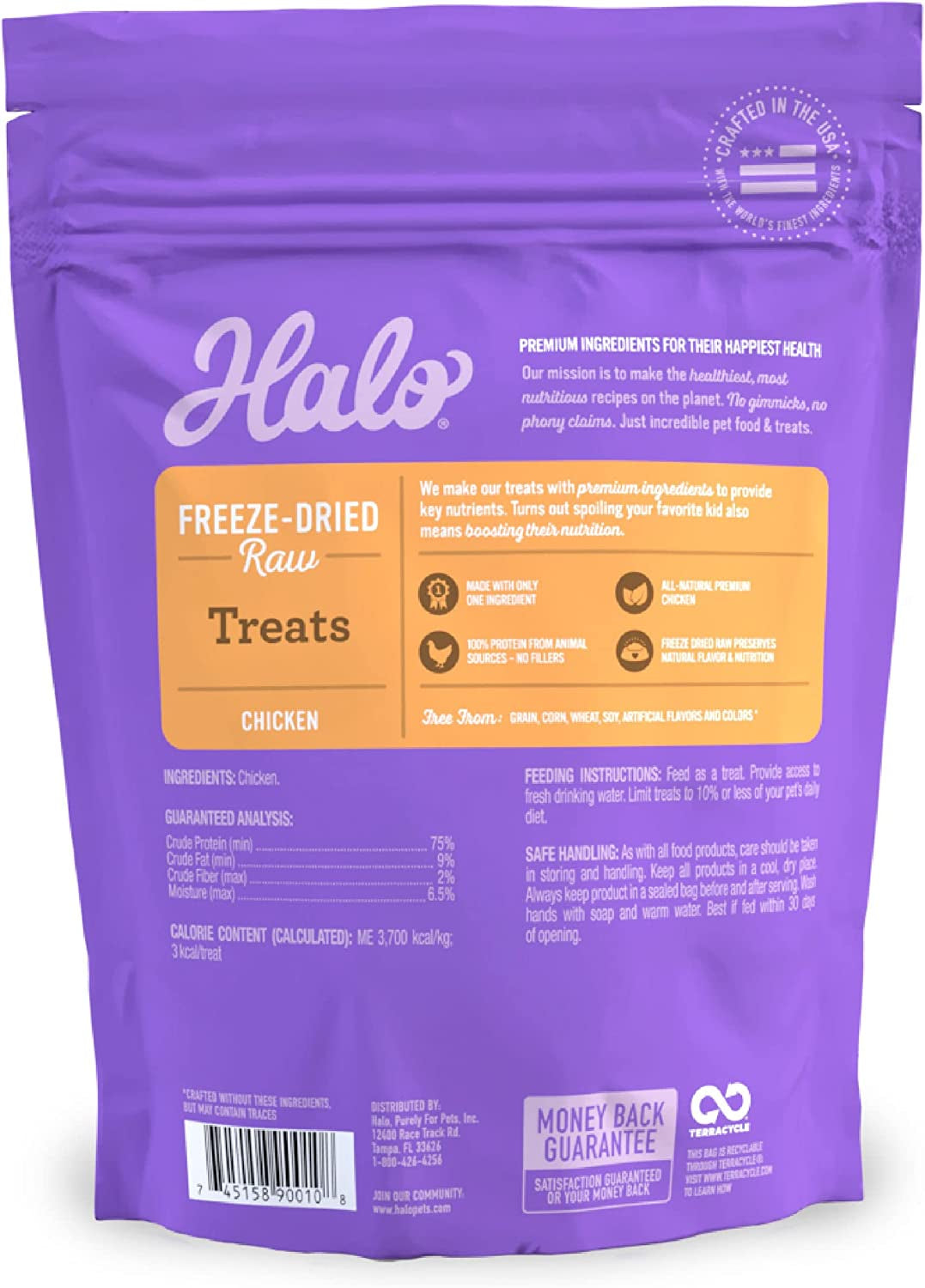 100% Chicken Breast Freeze-Dried Raw Treats, 2.2 Oz.