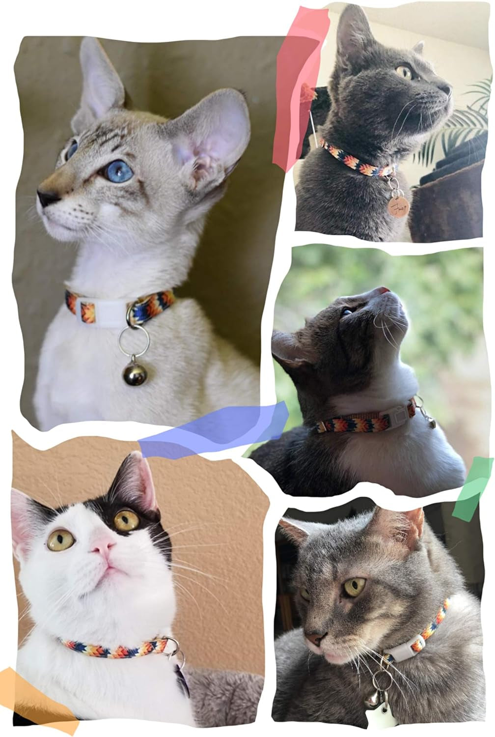 Aztec Tribal Cat Collar | Stylish and Durable Collars for Fashion-Forward Felines