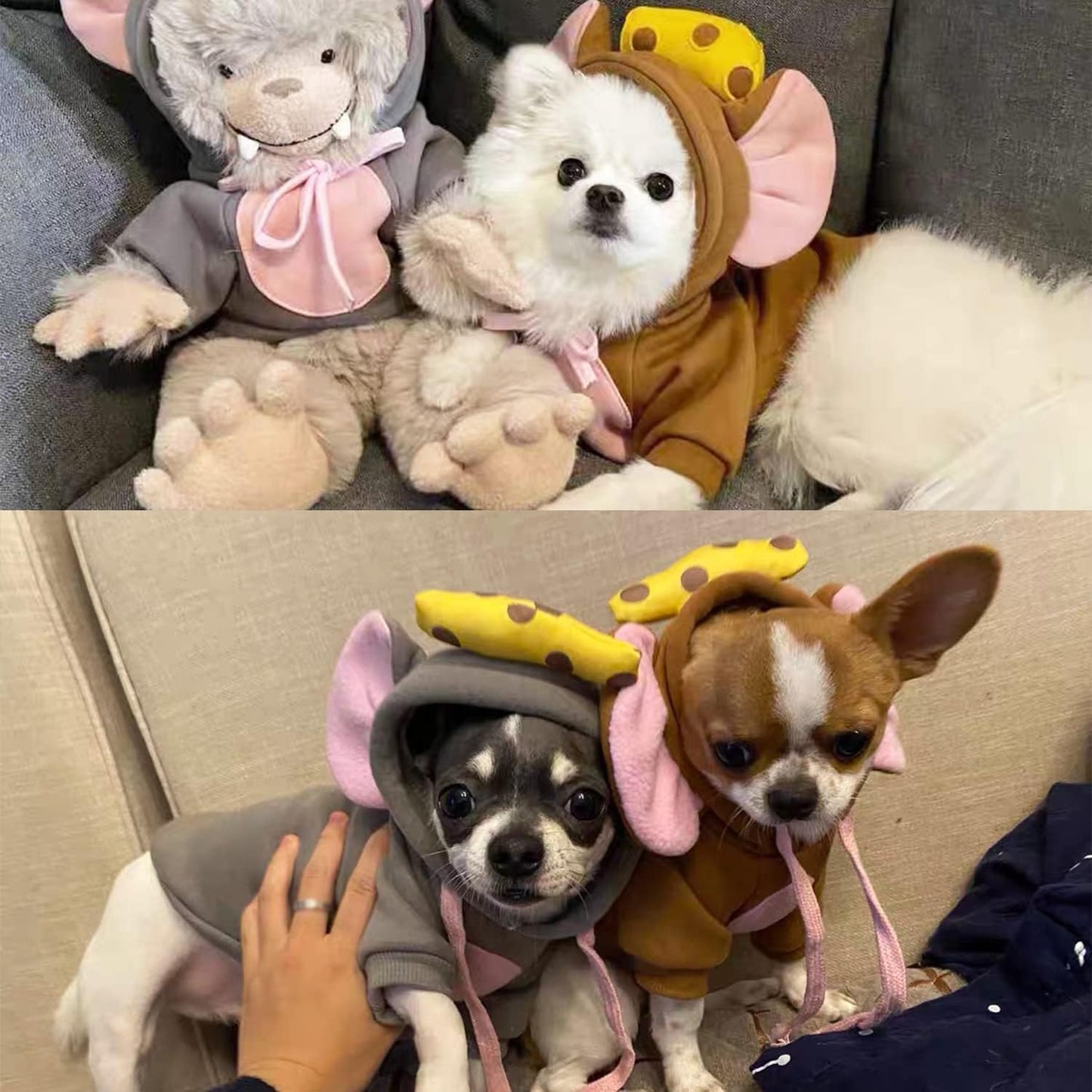 Cute Animal Shape Cold Weather Costume Outfit for dogs