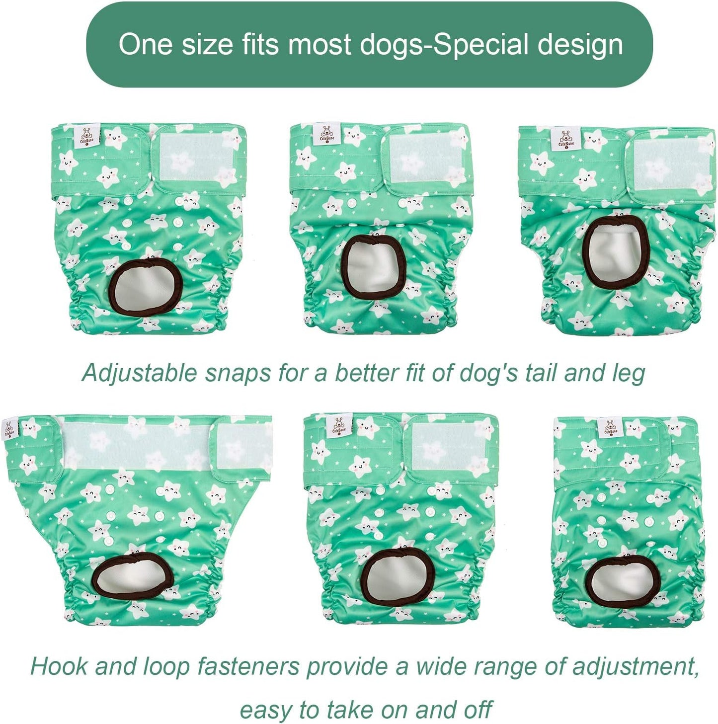 Stay Clean & Comfy: Washable Reusable Dog Diapers Xs