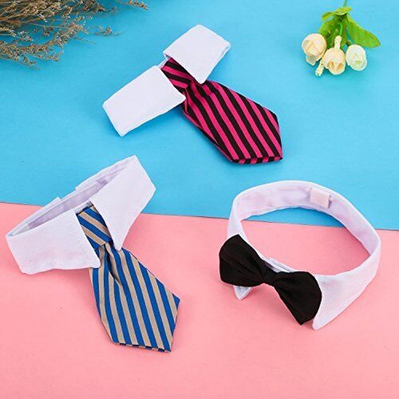 3-Pack Pet Tuxedo Collar Bow Tie – Stylish Wedding Necktie Costume for  Dogs! Perfect for Special Occasions!