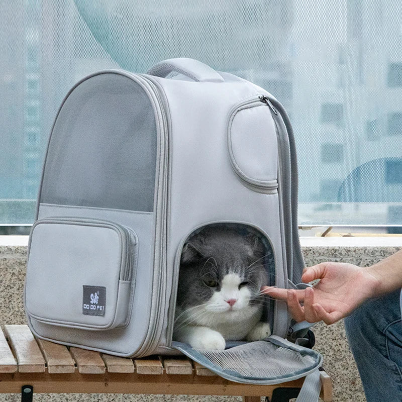 Ultimate Cat Adventure: Expandable Tent Backpack for On-the-Go Comfort!