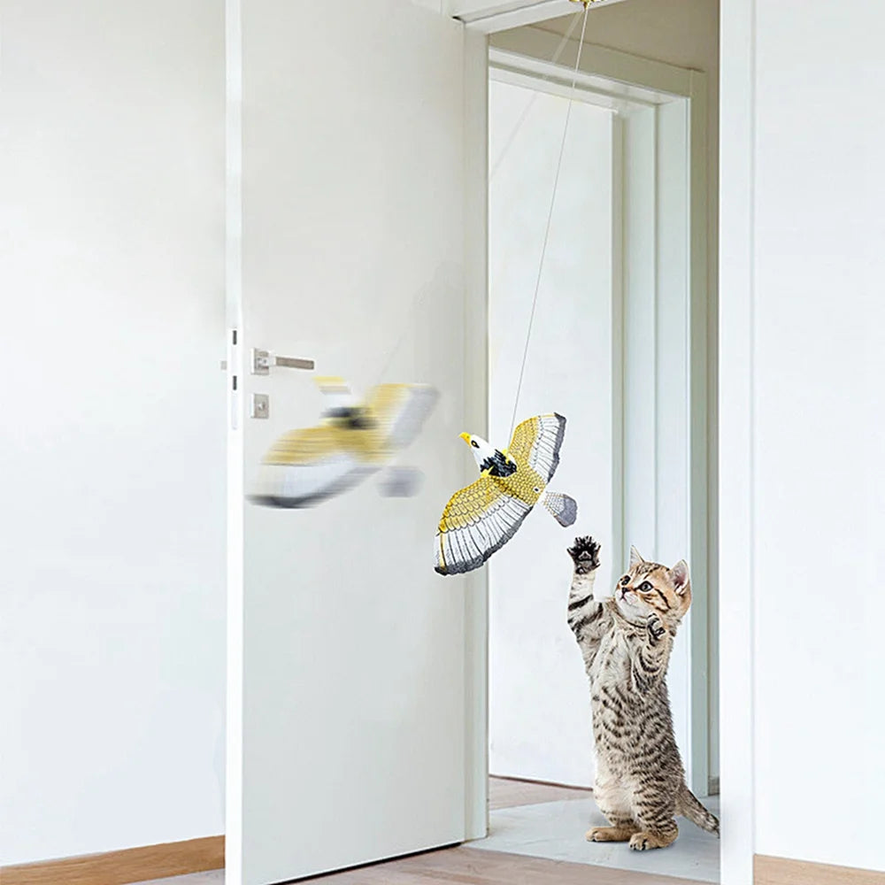 Simulation Bird Interactive Cat Toy – Fun Flying Fun for Your Feline!