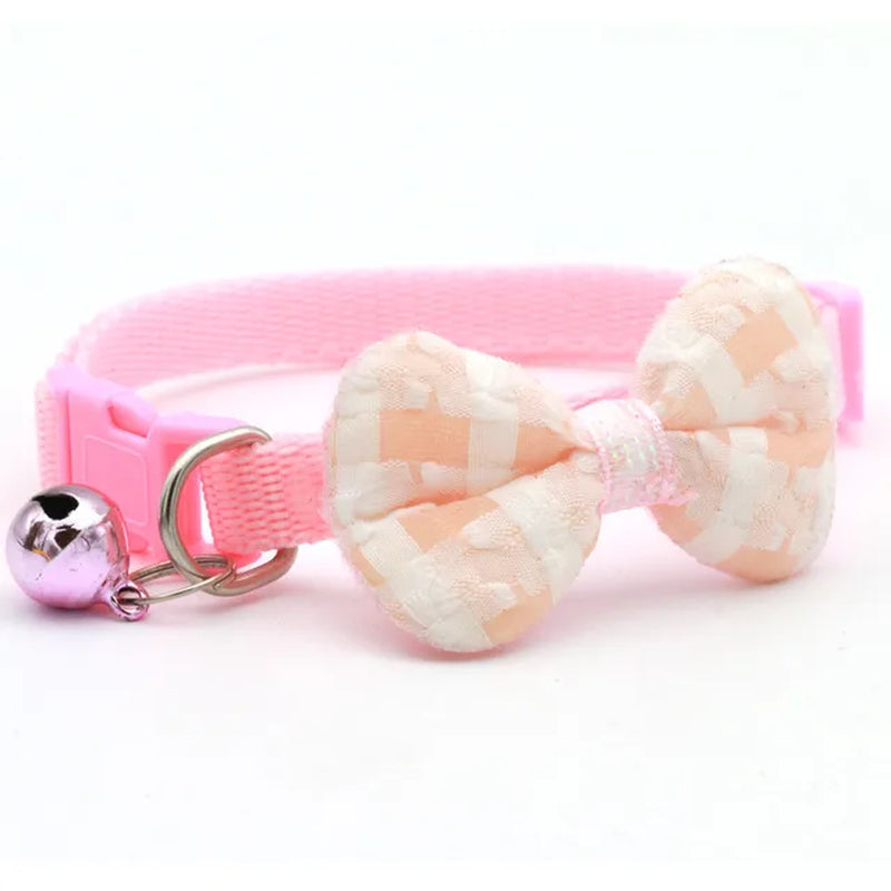 Plaid Print Bow Tie Collar: Style Meets Sophistication for Your Pet