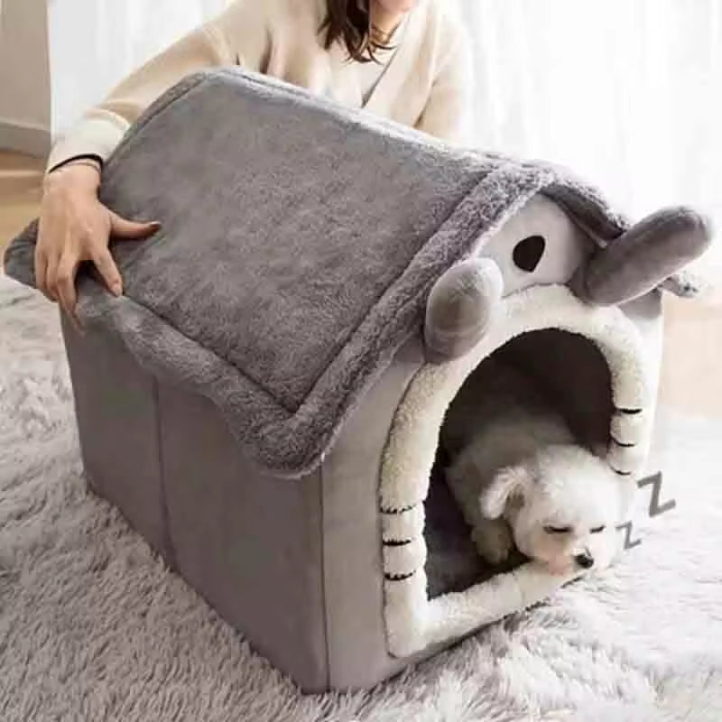 Ultimate Indoor Pet House – Soft, Cozy Dog & Cat Bed with Removable Cushion, Perfect for Pets of All Sizes