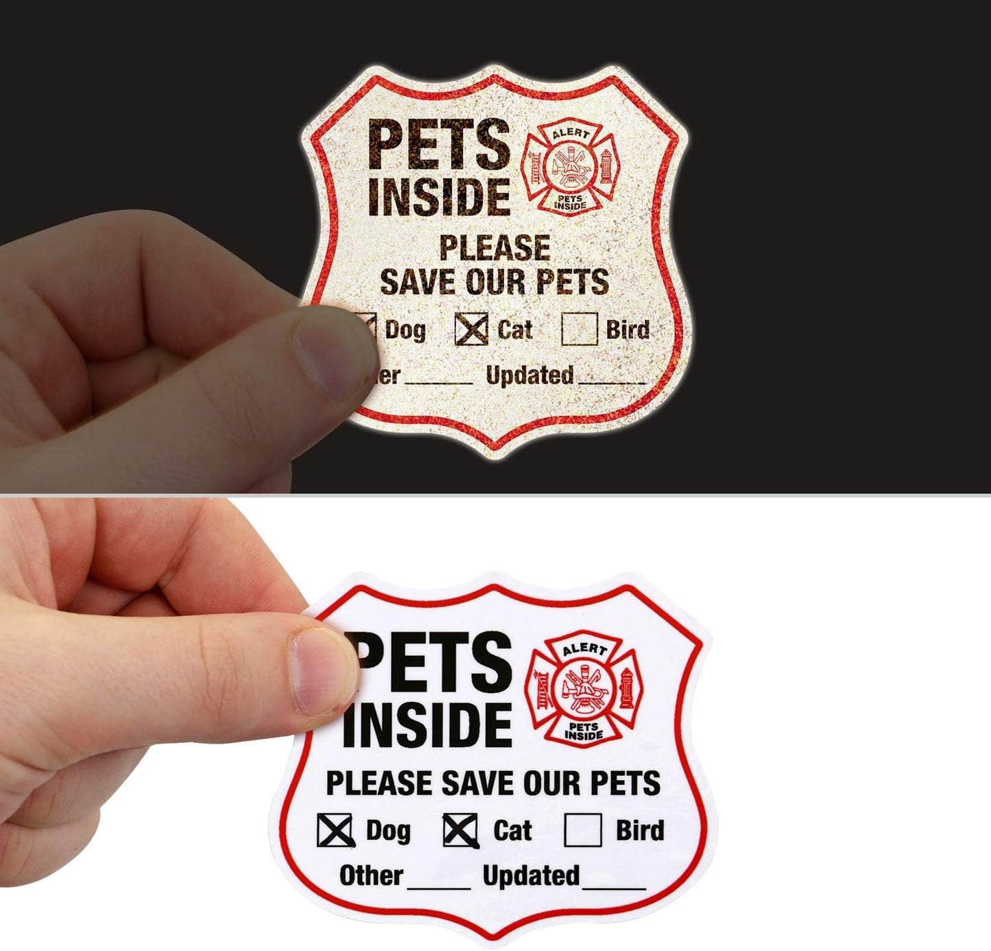 “Please Save Our Pets” Decal Set: Ensure Their Safety!