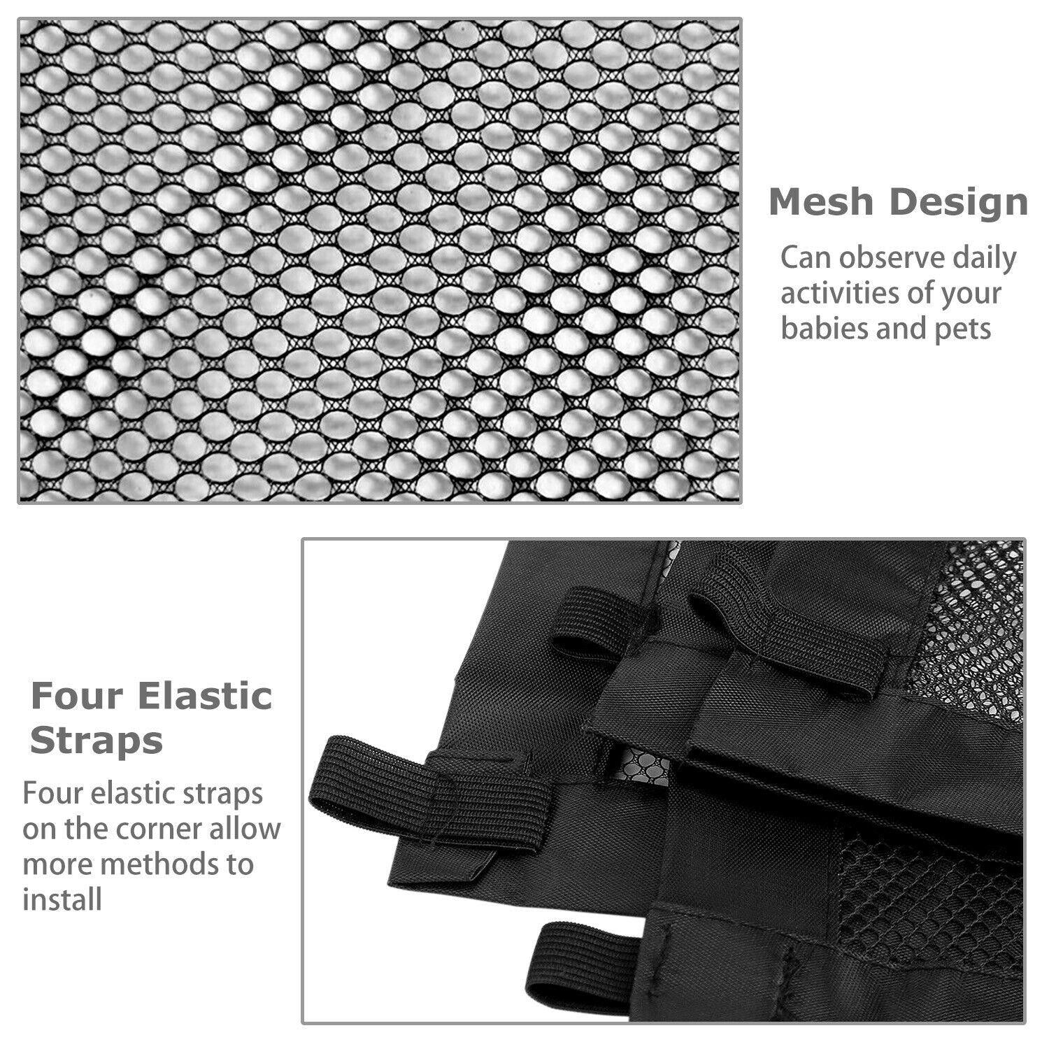 Portable Mesh Pet Safety Gate - Secure Your Pets Anywhere!