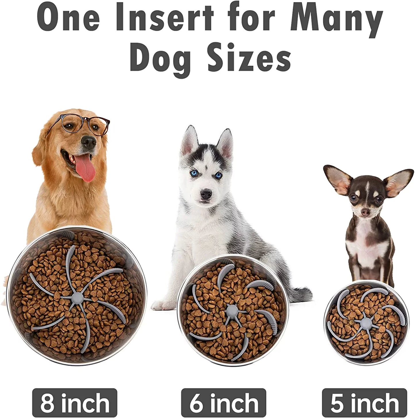 Suction Insert Feeder Dog Bowl – Secure & Stable Feeding Solution for Dogs