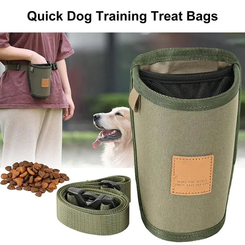 Portable Dog Training Snack Bag – Waist Bag for Treats, Rewards, and Puppy Feeding Supplies