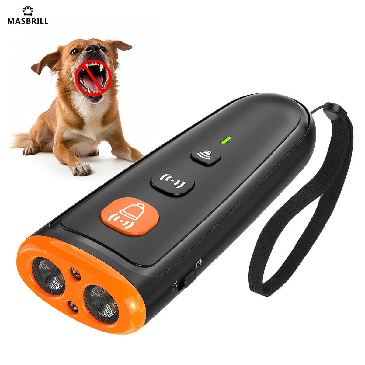 Ultrasonic Anti-Barking Device – Handheld Dog Bark Deterrent, Gentle Alternative to Shock Collars