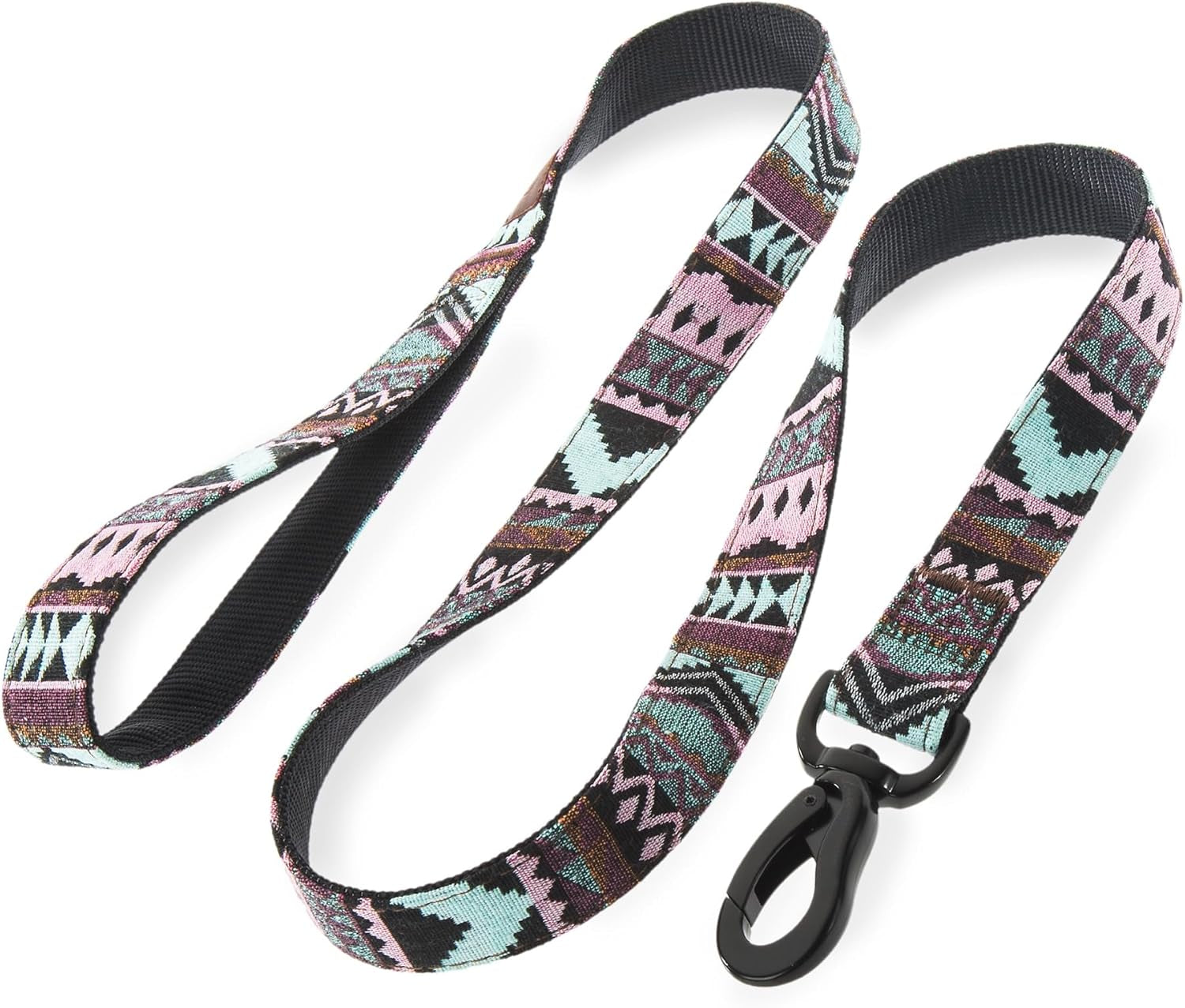 Embark Urban Dog Leash – Colorful Aztec Design, Strong & Sturdy 4FT Leash for Small, Medium, and Large Dogs