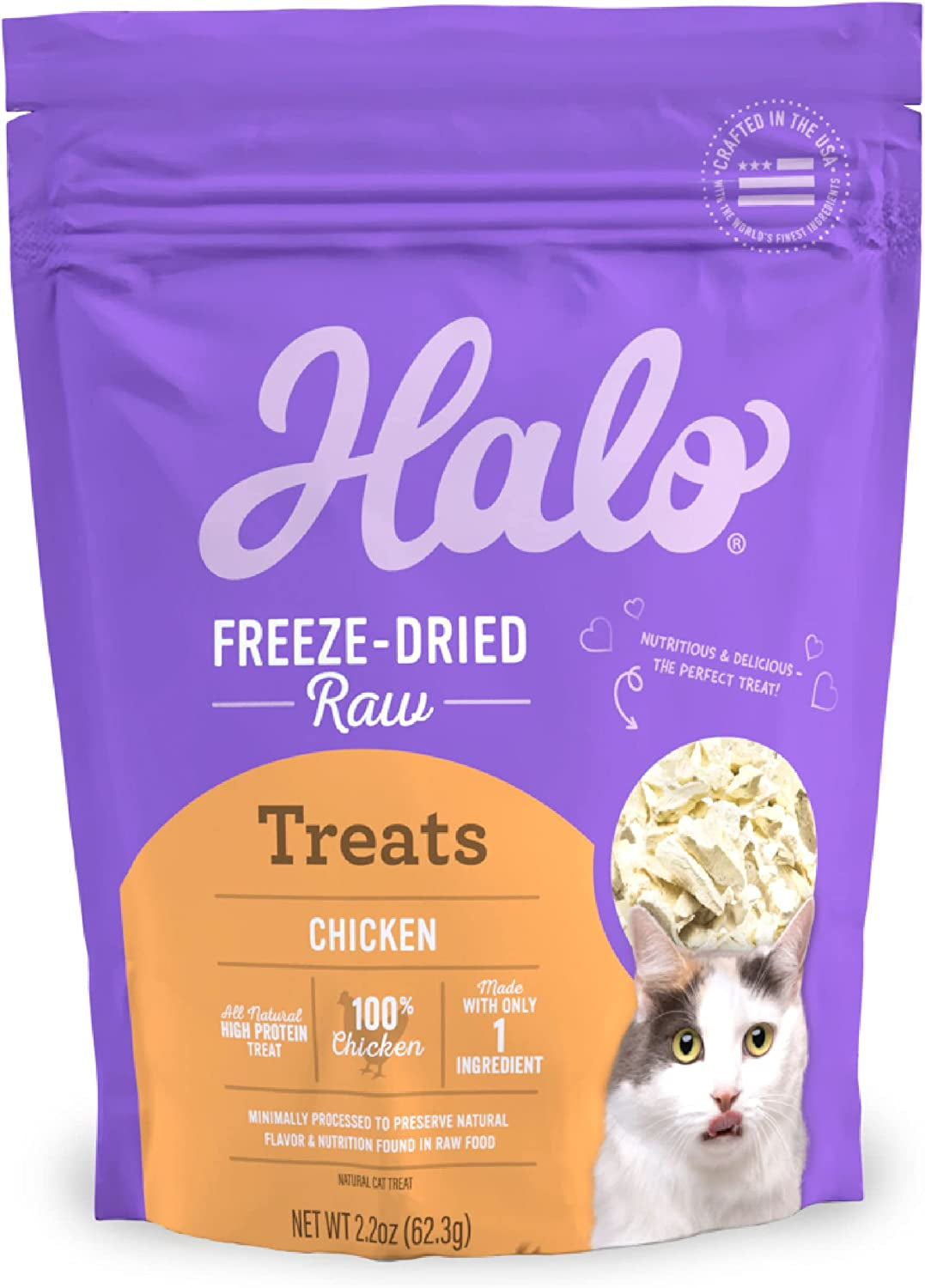 100% Chicken Breast Freeze-Dried Raw Treats, 2.2 Oz.