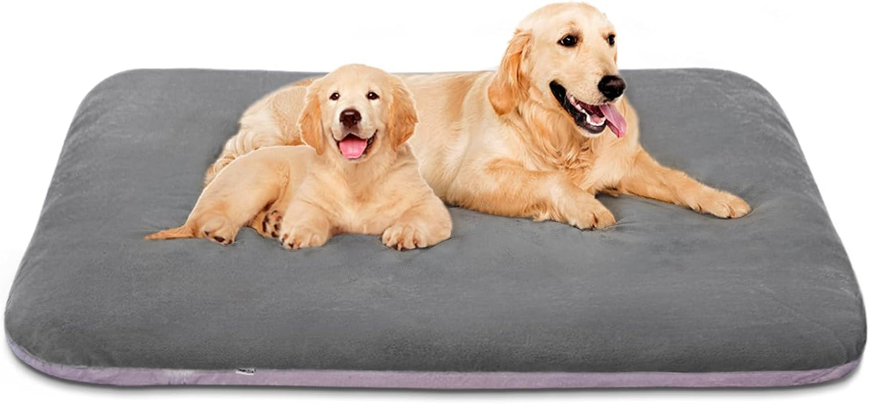 Super Soft Extra Large Dog Bed – 47-Inch Orthopedic Foam Mattress for XL Dogs with Anti-Slip Bottom & Washable Cover (Grey)