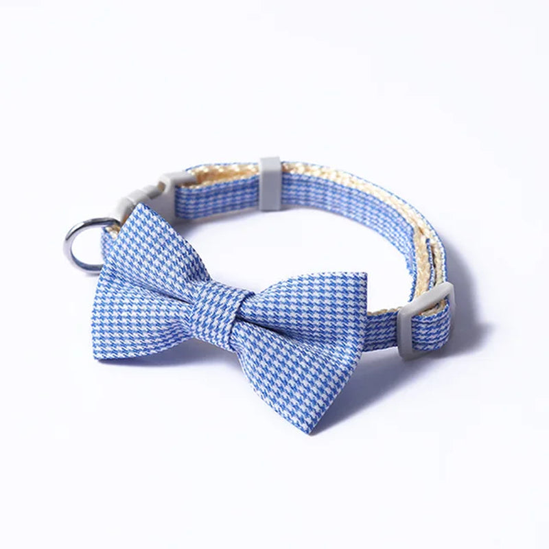 Plaid Print Bow Tie Collar: Style Meets Sophistication for Your Pet