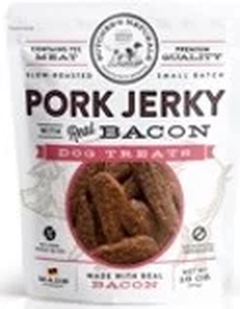 Butcher’S Naturals Dry Pork & Bacon Jerky Treats for Dogs, 16 Oz