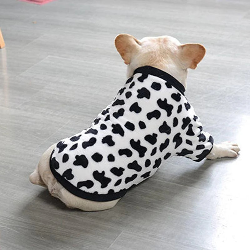 French Plush Pajamas for Fashionable Pets: Cozy Chic for Your Furry Friends!