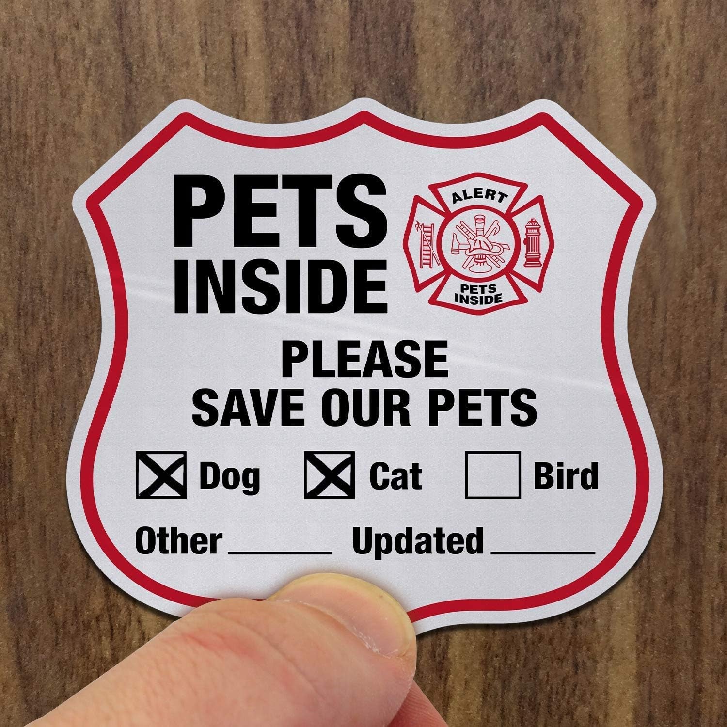 “Please Save Our Pets” Decal Set: Ensure Their Safety!