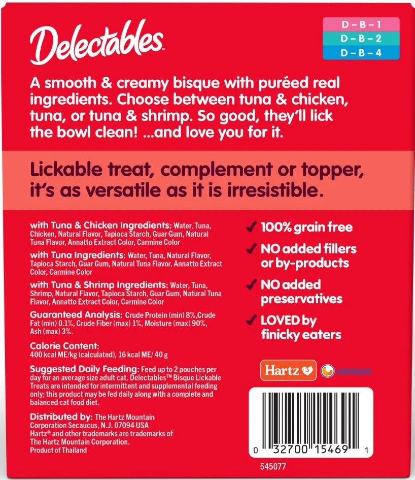 Lickable Cat Treats Bisque Variety Pack, 12 Count (16.8 Oz.)