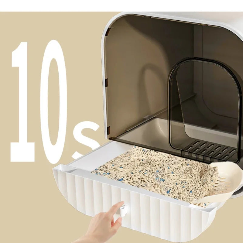 Oversized Deodorant Cat Toilet: The Ultimate Extra Large Splash-Proof Litter Box for Cats