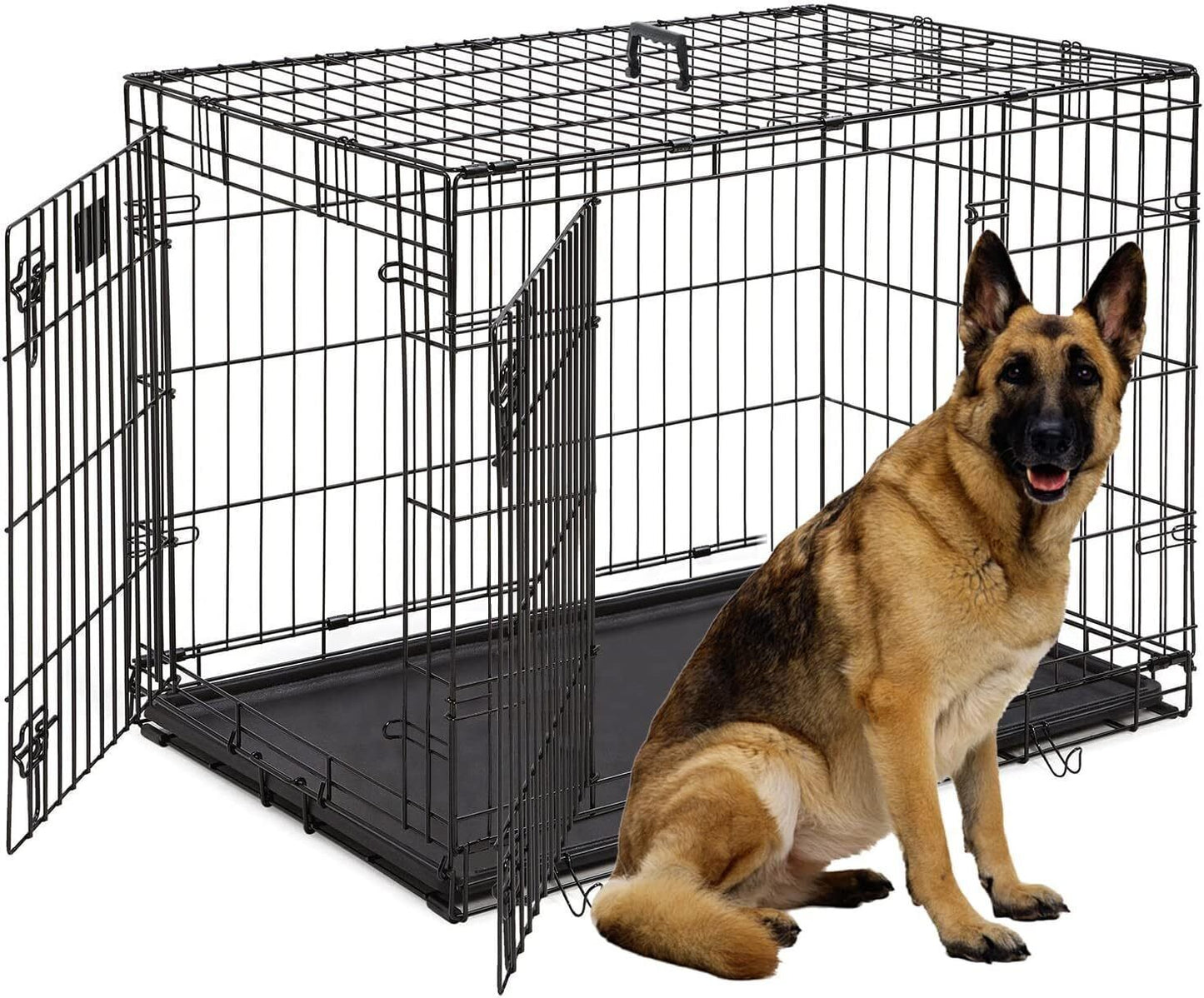 Big XXL Large Dog Crate Kennel Extra Huge Folding Pet Wire Cage Giant Breed Size