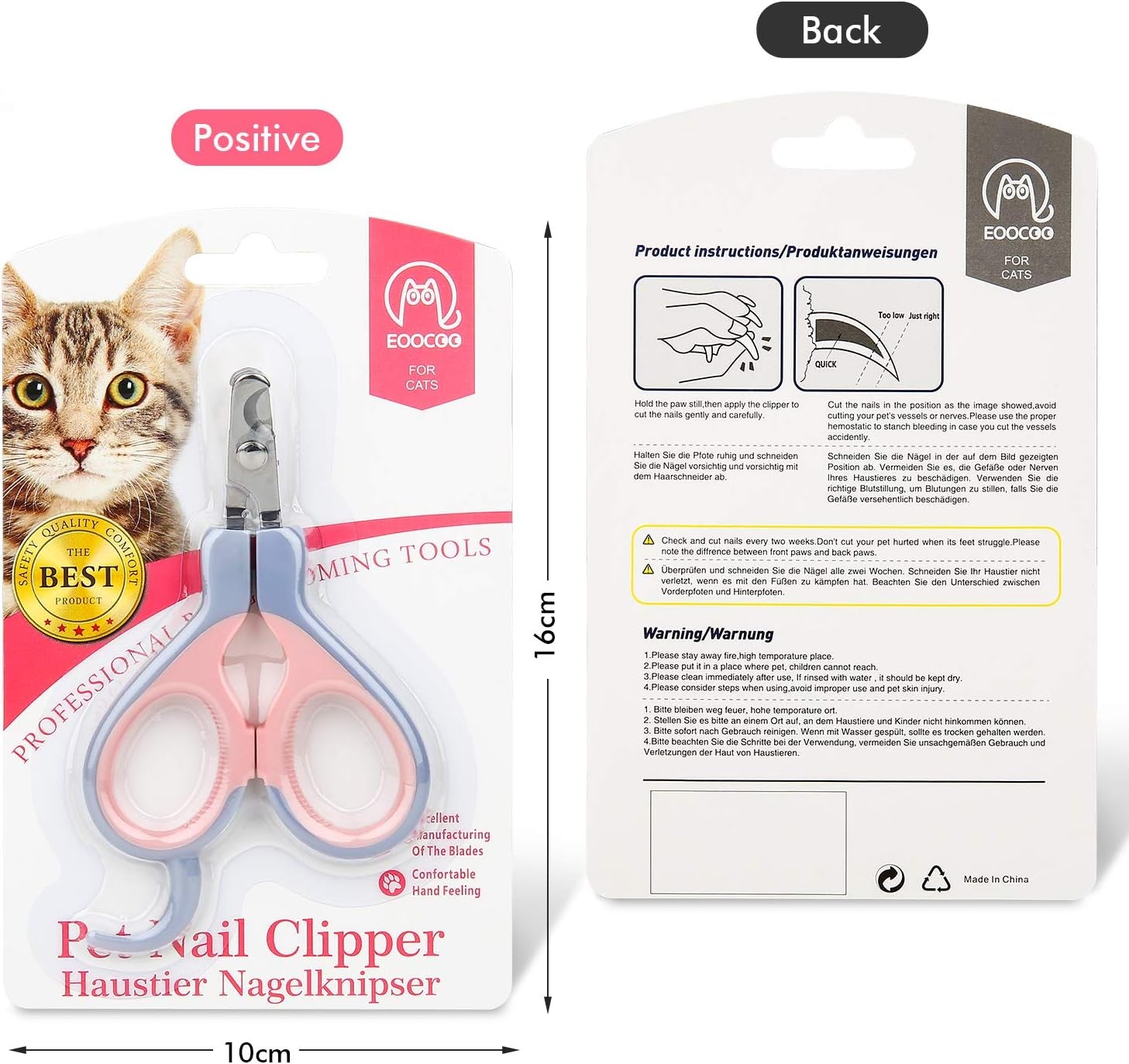 Dog & Cat Nail Clippers with Safety Lock