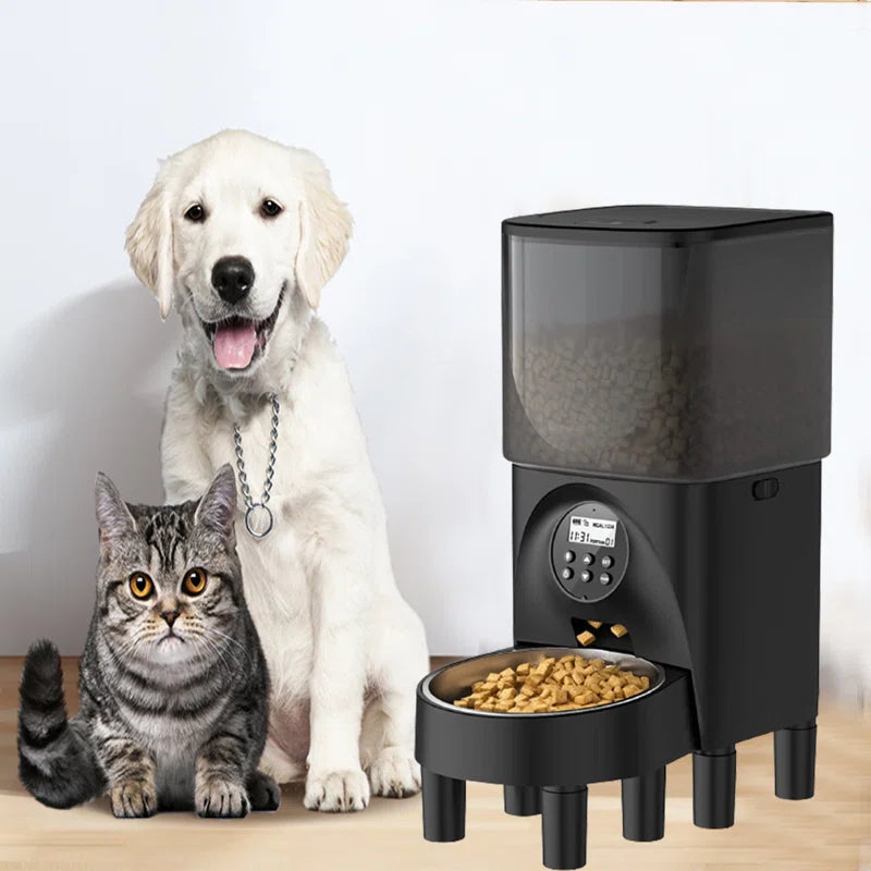 Adjustable Elevated Automatic Dog Food Feeder