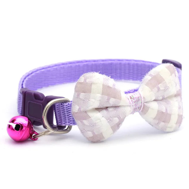 Plaid Print Bow Tie Collar: Style Meets Sophistication for Your Pet