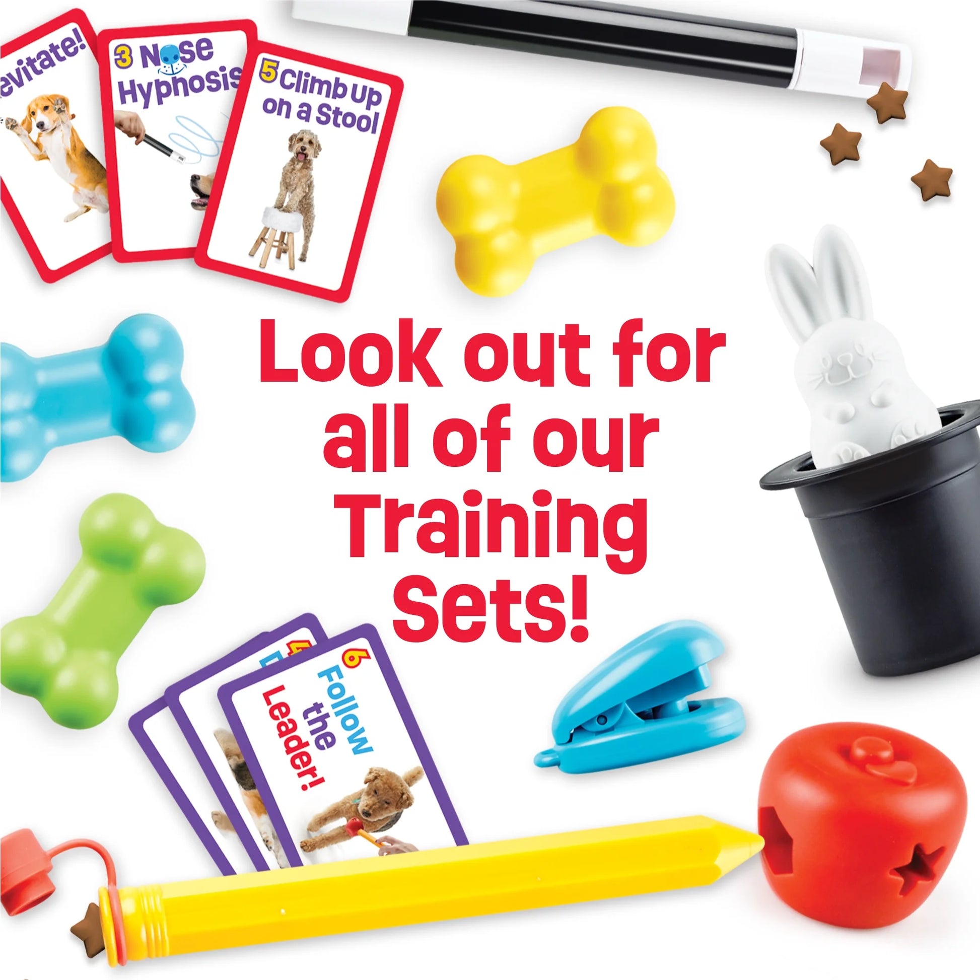 Pooch School! Dog Training Set Dog Toy, Interactive Enrichment Games, 15-Pieces