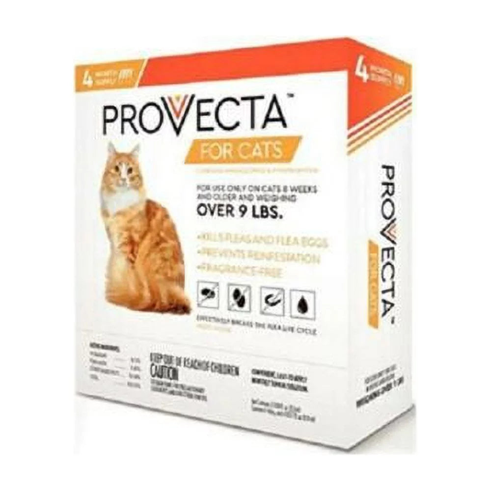 Flea Treatment for Cats over 9Lbs 4 Month Supply