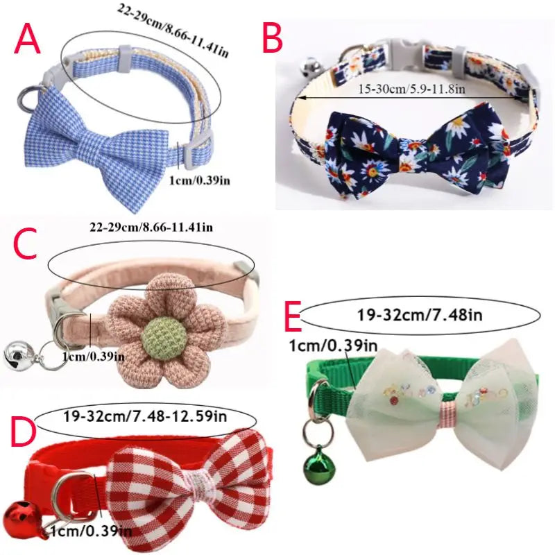 Plaid Print Bow Tie Collar: Style Meets Sophistication for Your Pet