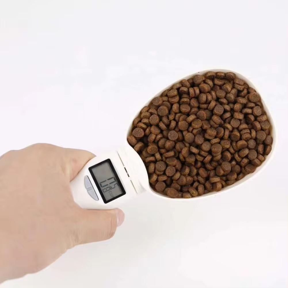 Digital Pet Food Scale & Measuring Spoon – Electronic Measuring Tool for Accurate Dog and Cat Feeding