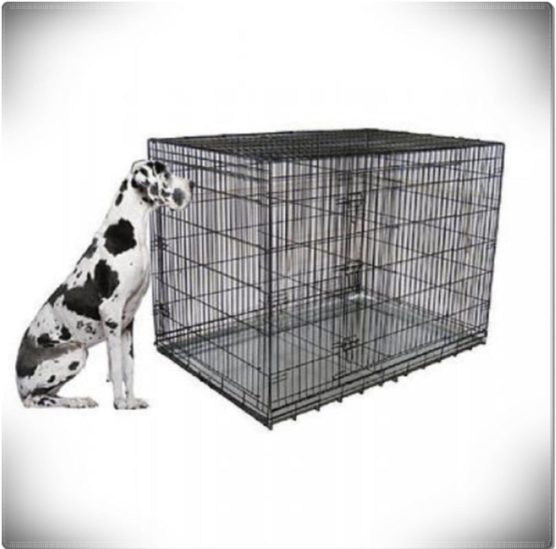 Big XXL Large Dog Crate Kennel Extra Huge Folding Pet Wire Cage Giant Breed Size